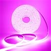 KISUFU 12V Neon Striscia di Luce con Nastro Adesivo, Impermeabile IP68 neon 320 LEDs/m, Ogni 5cm di Taglio, Silicone Striscia luminosa flessibile per interni,cucina, fai da te (Viola, 2M)