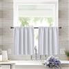 Icegrey Tende per piccole finestre Mezza cucina tende da finestra con Tasca, tenda da bistrot per cucina in stile country house, Bianco, 132 cm L x 45 cm B (1 Stück)