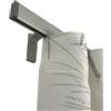 TENDAGGIMANIA Binario Tenda Soffitto/Parete Piatto Lunghezza 220 CM ARGENTO con Giunzione Centrale -Ideale anche per Tende ad Onda - Bastone Completo di Tappi Laterali - Movimento Manuale