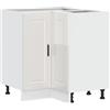 vidaXL Base ad Angolo Cucina Porto Bianco Lucido in Legno Multistrato, Mobile Base angolare, unità Base angolare Cucina, Armadio Inferiore angolare