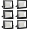 Probapro 30W Faretto LED da Esterno 6 Pezzi - Proiettore 3000LM IP65 Impermeabile, 3000K Bianco Caldo per Giardino, Cortile, Garage | Faro LED Esterno con Alta Luminosità e Durata