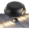 VSHENG Faretti da Pavimento Esterni LED Luce Sotterranea AC85-265V Impermeabile IP66 Doppia Illuminazione Laterale Faretto per Viale Cortile Parco Lampada da Paesaggio(Warm White,4W)