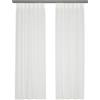 domus&trend - Atene Tende per Interni Ignifughe Filtranti, 1 Pannello 140x280, Per Casa Binario o Bastone, Tende a Pannello Trama Rigata, Made in Italy (Bianco naturale_Attacco per binario)