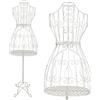 PrimoLiving P-14158 Manichino da sartoria, in metallo, colore bianco antico