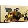 canvashop quadri Caravaggio Canestra di frutta 120x70 cm stampa da parete su tela canvas quadro natura morta arte