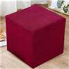 AQIGR Copripoggiapiedi Elastico Quadrato 50 50 Estensibile Copri-Pouf,Fodera in Ottomano Elasticizzato, Copertura per Sgabello Quadrato Copertura Dell'Ottomano,Protezione per Fondo Elastico