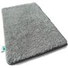 casa pura tappetino da bagno 50 x 60 cm grigio morbido, soffice tappeto da bagno in look shaggy, tappetino da bagno antiscivolo lavabile, tappetino da doccia, zerbino in moquette per bagno, doccia Sky