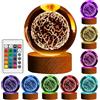 Starnearby Lampada Sfera di Cristallo 3D - Luce Notturna Sistema Solare 8CM a 16 Colori Con Telecomando - Regalo