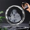 DUOYUN Foto di Cristallo Personalizzata - Opzionale 2D/3D Inciso, Regali di Cristallo Personalizzati con la Tua Foto, Regali per San Valentino, Anniversario, Compleanno, Matrimonio per Lui/Lei - Girare