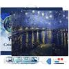 Figured'Art Diamond Painting Art 5D kit completo 40x50cm Tela già Incorniciata Interamente da Ricoprire di Diamonds Quadrati - Van Gogh Notte Stellata Sul Rodano - Pittura Diamante