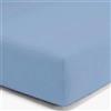 SpazioTessile Lenzuola Sotto con Angoli di Finissimo Puro Cotone Percalle o Federe 3 Volà (Singolo x 80x190, Azzurro)