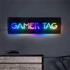 TATLETATLE Cartello acrilico - Segnaletica decorativa per console di gioco, insegna al neon personalizzata per giocatori, stile moderno, dimensioni 20cm, 25cm, 30cm, 36cm
