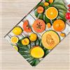 IlGruppone Tappeto Cucina Antiscivolo Made in Italy Passatoia Antimacchia Multiuso Corridoio Soggiorno Lavabile in Lavatrice - 110 Tropicana - 50x100cm