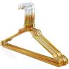 HANGERWORLD 10 Grucce Appendiabiti 40cm in Metallo Colorate Dorate Salvaspazio per Casa e Lavanderia