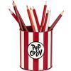 Balvi Portamatite Popcorn Colore Rosso e beige Metallo