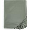 Intrecci Home Lenzuolo con Angoli Singolo, Lenzuolo Sotto in Raso di Puro Cotone Satin, 90x200+30cm, Made in Italy, Morbidezza Suprema, Elegante e Confortevole, Tinta Unita