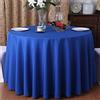 CIEEIN CIEHT Poliestere Tovaglia Rotonda Diametro 160cm-320cm Hotel Ristoranti Eventi Matrimonio Feste Copritavolo Resistente Blu Reale diametro 180 cm