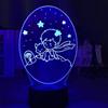 KJsdaADSA Lampada 3D Illusion Luce notturna a LED Il piccolo principe per la decorazione della camera dei bambini 7 colori che cambiano USB Alimentato a batteria - Telecomando