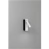 luce ambiente design Applique LED DEFOE ad incasso in alluminio bianco con punto luce estraibile e orientabile