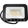 A2ZWORLD Faro Led Flood Slim 30W 2850 Lumen Bianco Neutro 4200K 90LM/W AC 220V 50Hz Nero IP65