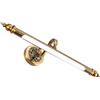 HAOZIWEI Lampada da toeletta a LED vintage in bronzo, lampada lineare da bagno sopra lo specchio | Luci per esposizione di quadri per galleria corridoio sopra la pittura(Bronze-3000K,28-71cm)