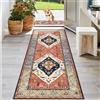 KwuSeug Tappeto Cucina Antiscivolo Lavabile Tappeto Runner Facile da Pulire Tappeto da Cucina Tappeti Camera da Letto Lavabile Moderno Tappeti Runner per Scale Ingresso Lavanderia Bagno 50 x 200 cm