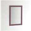 ARHome Specchiera Parete, Smart, 70 x 50, Rosso, Specchio Parete Muro, Made in Italy