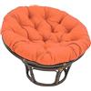 Generic Cuscino per sedia Papasan scuro blu 80 * 80 cm - Cuscino per pavimento con rivestimento per sedia girevole, poltrona rotonda in Polyrattan, diametro 100 cm, spessore 10-12 cm