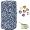 Generico Fettuccia per Borse a Uncinetto, 300g 150m Filato Grosso Colorati, Cordino per Borse Uncinetto, Filo per Uncinetto Borse, Cestini, Fai da Te, Decorazioni, Artigianato (Stile 1)