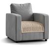 PAULATO BY GA.I.CO. PAULATO - Runner Copripoltrona Impermeabile, Antiscivolo, Lavabile in lavatrice - Intrappola i liquidi all'interno - Per animali e bambini - Made in Italy - Tortora - 63x50 cm - 1 posto
