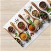 IlGruppone Tappeto Cucina Antiscivolo Made in Italy Passatoia Antimacchia Multiuso Corridoio Soggiorno Lavabile in Lavatrice - 50x400 - Profumi Sapori