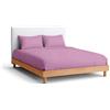 Nina Home Completo Lenzuola in Puro Cotone, Set Biancheria da Letto Premium Quality Made in Italy, con Federe 50x80cm (Rosa, Matrimoniale, Tinta Unita)