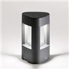 Gea Led Lampioncino Alluminio Gea Led Janet Ges493 20h Led Lampada Terra Grigio Antracite Moderna Esterno Gx53 Ip54