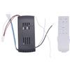 Cpolebev Kit Universale per Ventilatore A Soffitto 40W con Funzione di Regolazione della velocità su 6 Livelli e Timer Sostitutivo per Ventilatori A Soffitto e Luci DC