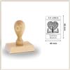 Trodat Ex Libris Timbro Personalizzabile | Ex Libris Timbro Personalizzato in Legno | ALBERO DELLA VITA | Template Grafici Pronti da Personalizzare | Idea Regalo per Appassionati di Lettura
