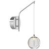 Lucande Applique a LED (Moderno) colore Trasparente, in Vetro ad es. Soggiorno & Sala da pranzo lampadina inclusa applique