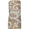 SalGiu Telo Arredo Copritutto Fantasia Ghirigori Gran Foulard Multiuso in Cotone Matrimoniale 240x260 cm (Beige)