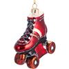 BRUBAKER Roller Skate Red - Palla di Natale in Vetro dipinto a Mano - Palla di Natale in Bocca Decorazione Dell'Albero di Natale Figure Buffo Ciondolo Decorazione Decorazione Palla Albero - Ca. 9 cm