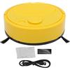 Pssopp Robot Aspirapolvere Mini Smart, Ricarica USB, Spazzatrice Automatica per Pavimenti in Pietra, Piastrelle in Ceramica, Tappeti, Marmo, Giallo