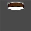 Olux Plafoniera Moderna Roary Slim diametro 60 Made in Italy di colore Testa di moro - Olux Illuminazione