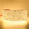 TOT ELECTRIC 100MT STRISCIA LED LUCE CALDA 3000K 220V IP65 Alta Luminosità, Senza Spina o Alimentatore, Illuminazione Diretta per Esterno, Facile da Installare Adesiva