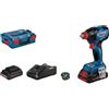 Bosch Professional 18V System Avvitatore a Massa Battente a Batteria GDX 18V-210 C (Coppia max. 210 Nm, incl. 1 mod. Bluetooth, 2 batt. ProCORE18V 4.0Ah, Caricabatt. Rapido GAL 18V-40, in L-BOXX 136)