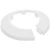 QUARKZMAN Rosone, 90 mm Adatto OD 3,5 Di Flangia Divisa Per Tubi, Collare Di Copertura Per Tubo Acqua Decorativo, Piastre Di Copertura In Plastica Pp Per Impianti Idraulici (Bianco)