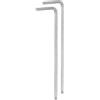 QUARKZMAN 2Pz Chiavi a Brugola Esagonale a Testa Sferica 3mm Forma L | Chiave Torx Esagonali Metriche a Braccio Lungo Set, Strumento in Acciaio al Cromo Vanadio, per Riparazioni Domestiche