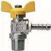 RB VALVOLA A SFERA PER GAS A SQUADRA FILETTATURA MASCHIO CON PORTAGOMMA 1/2 x 8