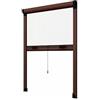 EFFE ZANZARIERA A RULLO FINESTRA VERTICALE 140X170CM, COLORE MARRONE