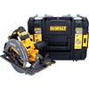 DeWalt Sega Circolare Brushless XR FLEXVOLT 54V Ø190mm e profondità 61mm. con base a binario e senza caricabatteria/batteria, multicolore