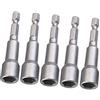 EKYLIN Bussole per avvitatore 8 mm, Magnetici per avvitatore 1/4 magnetici scanalatura a cambio rapido per trapano a mano elettrico/cacciavite pneumatico/Bit Avvitatore Professionali, confezione 5