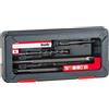 kwb PowerBox set di punte per martelli e scalpelli - set di punte con scalpello piatto e scalpello a punta, 6 pezzi