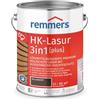 Remmers Vernice trasparente Acqua HK 3in1 palissandro, 5 litri, vernice per legno, per recinzioni, copertura per auto, casette da giardino, impregnante + fondo + finitura in uno